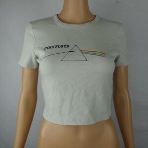 Pink Floyd Graphic Women's Gray Crop Top